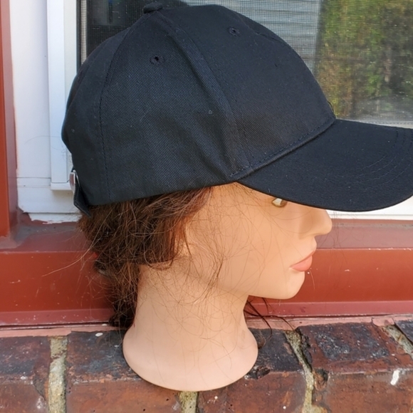 Black Cotton punk/ goth cap NEW/ - Picture 7 of 10